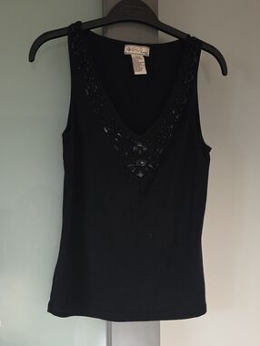 Fylo Sleeveless T-shirt With Beading